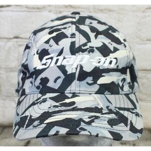 Official Snap-On Tools Hat Cap Black & Gray Snapback Embroidered Logo Camo